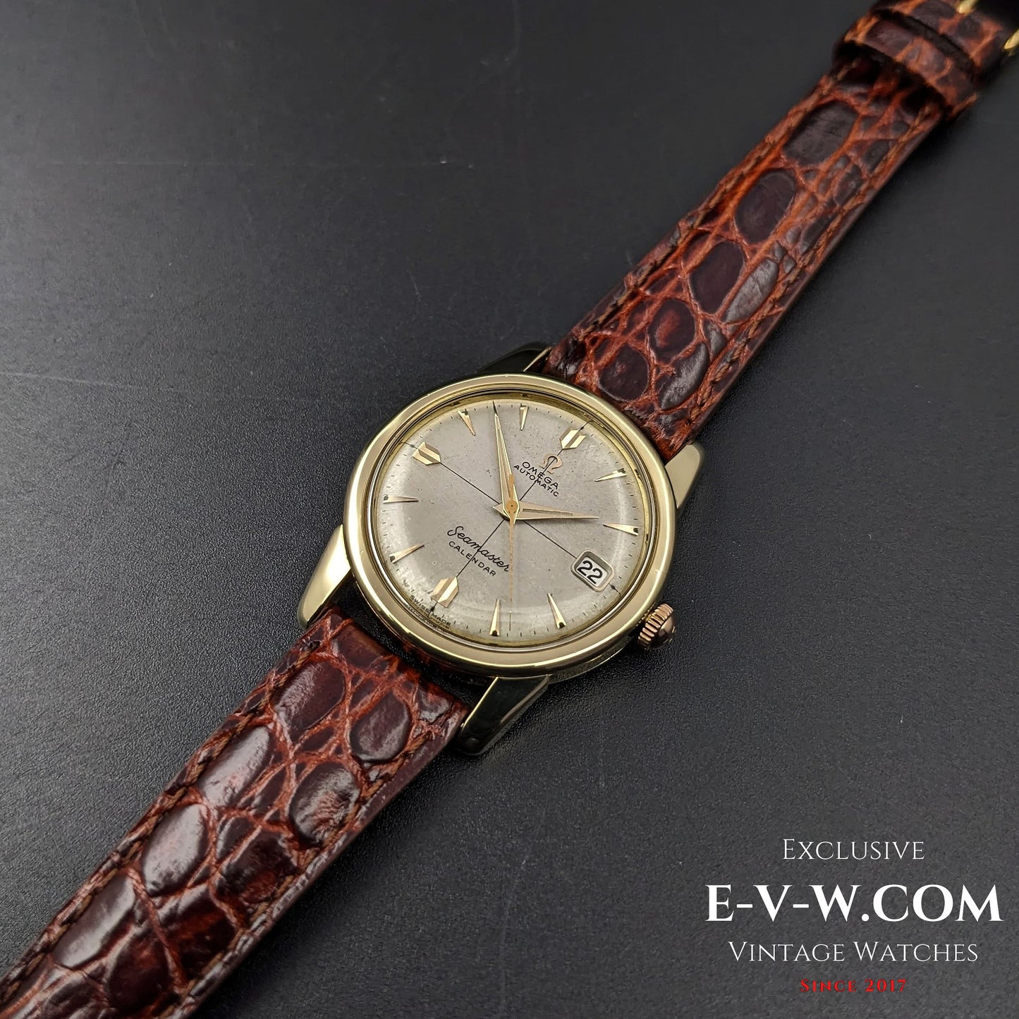 70 Years Old Vintage Omega Seamaster Calendar Solid Gold Ref. 2849 SC / Cal. 503 / Vintage 1954