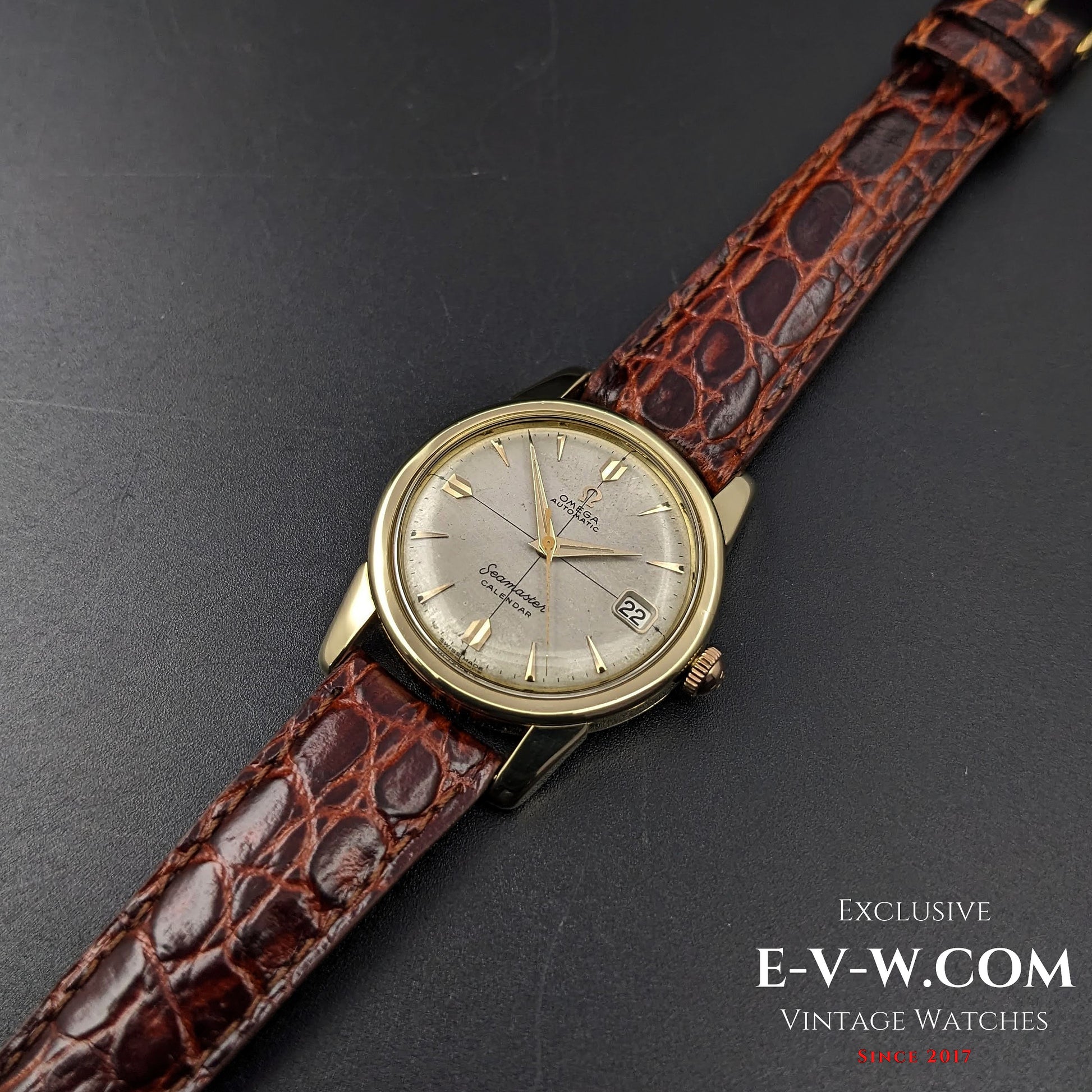 70 Years Old Vintage Omega Seamaster Calendar Solid Gold Ref. 2849 SC / Cal. 503 / Vintage 1954