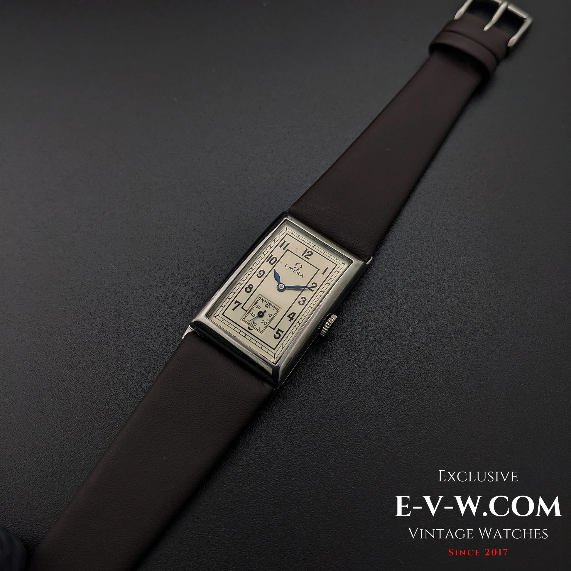 94 Years Old Antique Omega Tank / Art Deco / Cal. T17 / Antique 1930