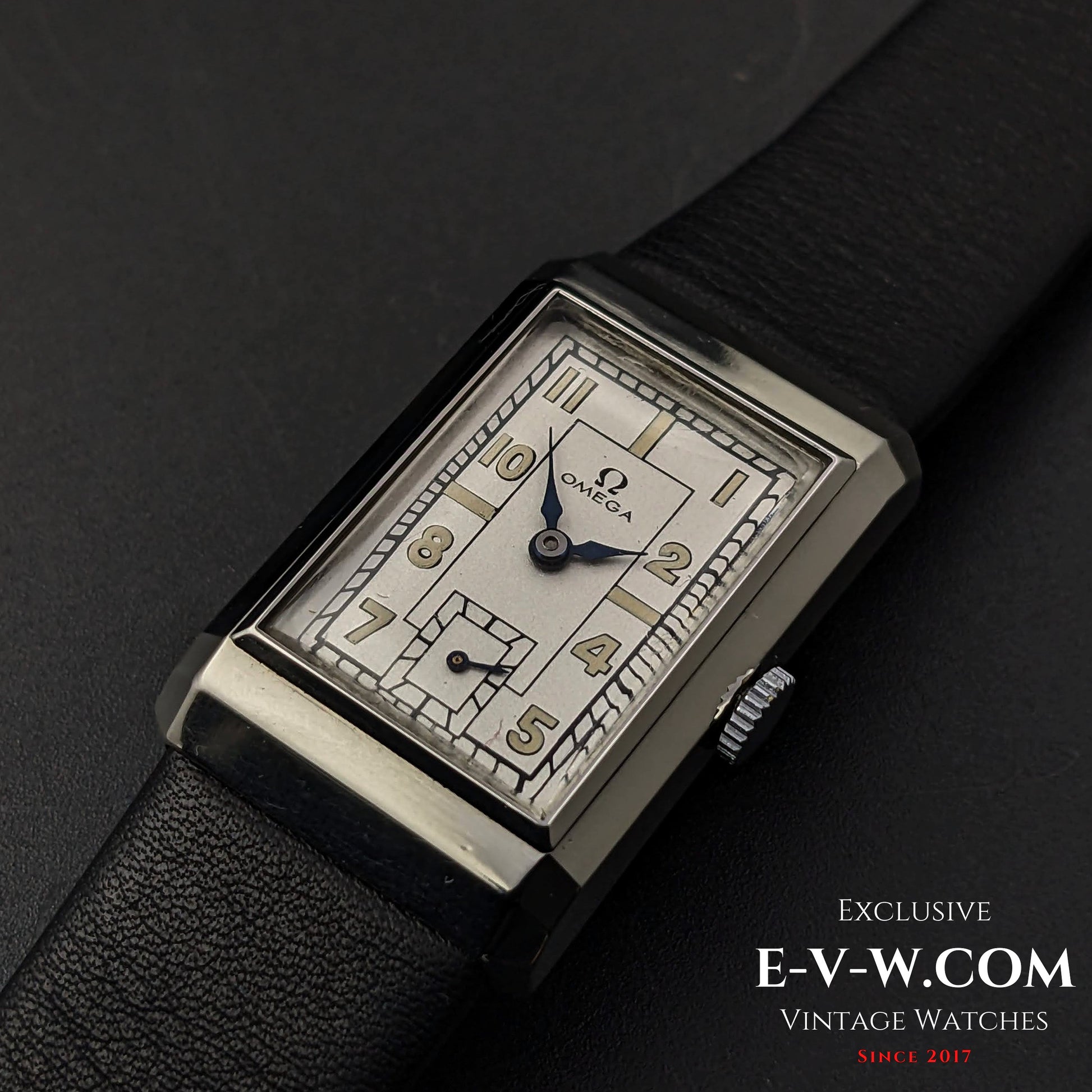 84 Years Old Vintage Omega Art Deco Tank / Cal. T17 / Vintage 1939