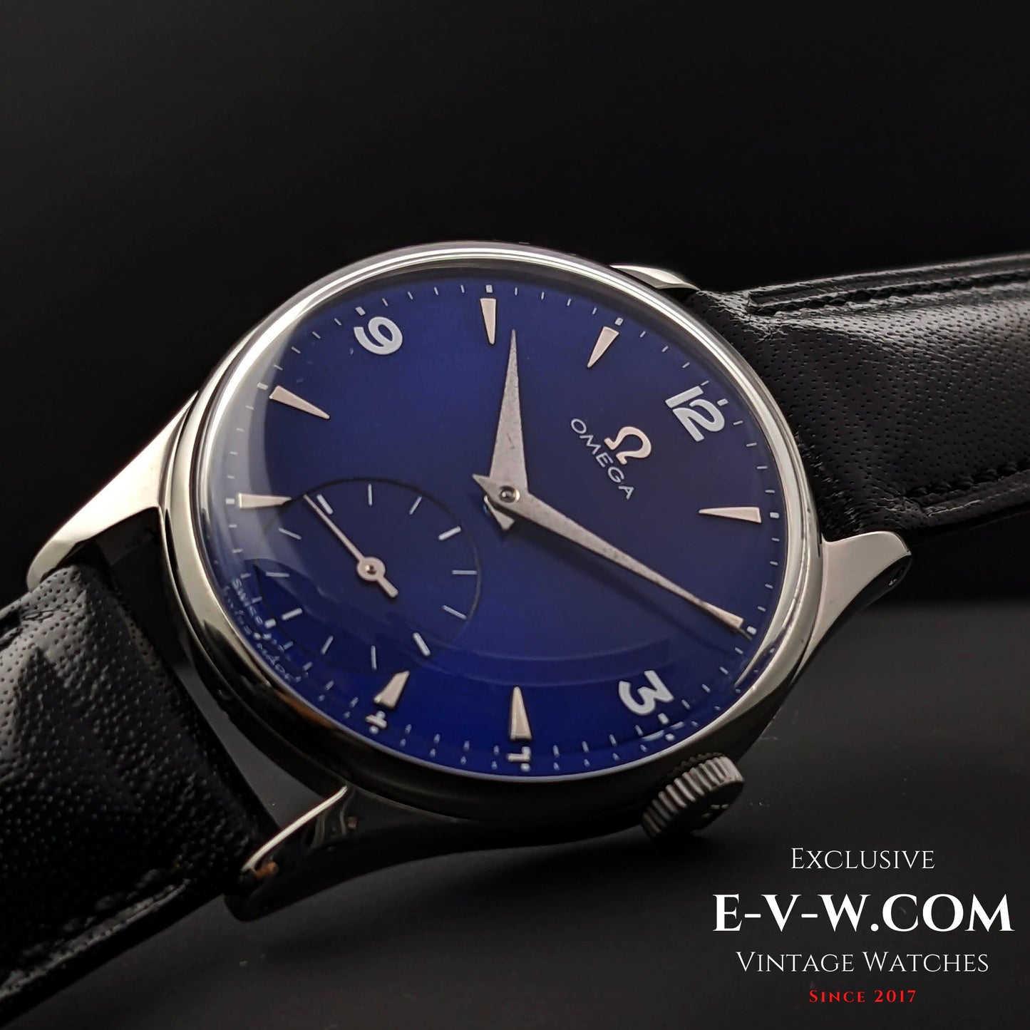 Omega 265 bleue vintage (famille 30T2) / Réf. 2540-7 / Cal. 265 / Année 1950