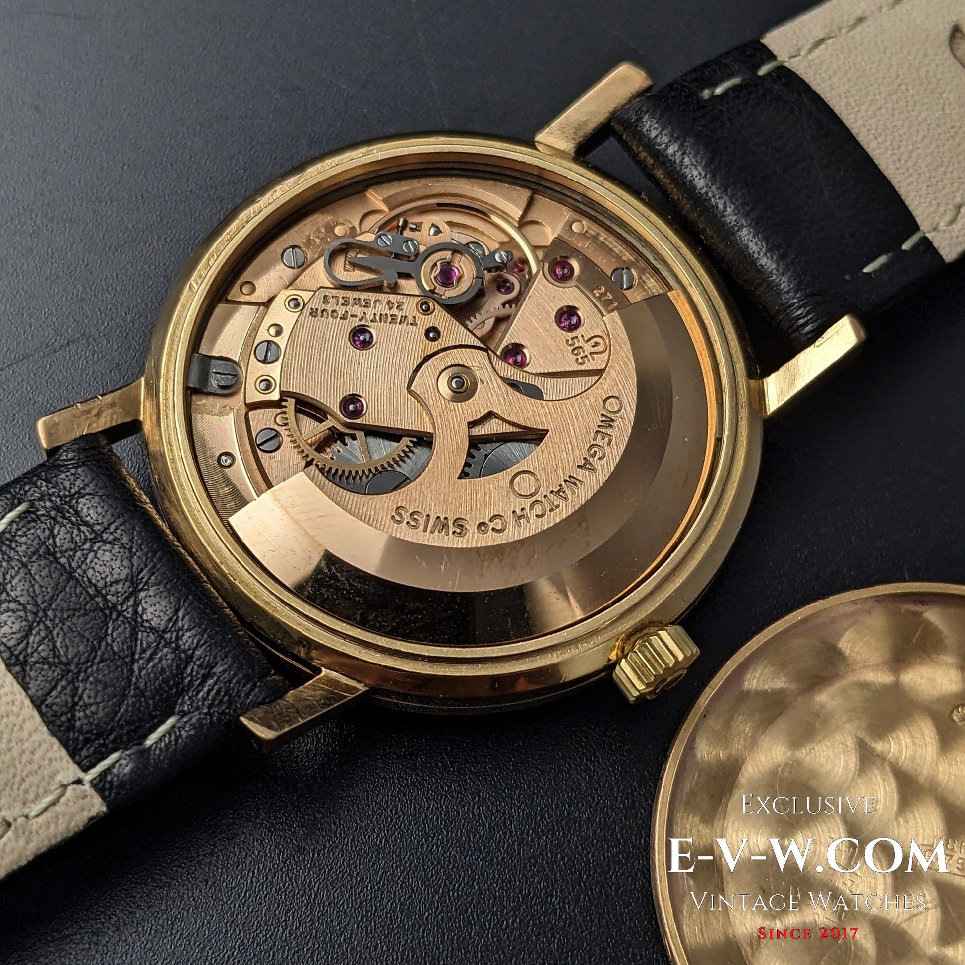 57 Years Old Vintage Omega Automatic Geneve / 18k Solid Gold / Cal. 565 / Vintage 1968