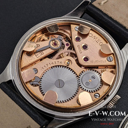 77 Years Old Vintage Omega Black Ref. 2622-1 / Cal. 265 (30T2) / Vintage 1947