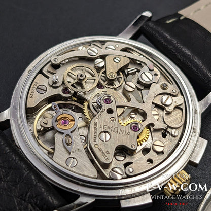 40 Years Old Vintage Baume & Mercier Chronograph Steel Gold  / Ref. 6101099 / Cal. Lemania 1873 / Vintage 1980s