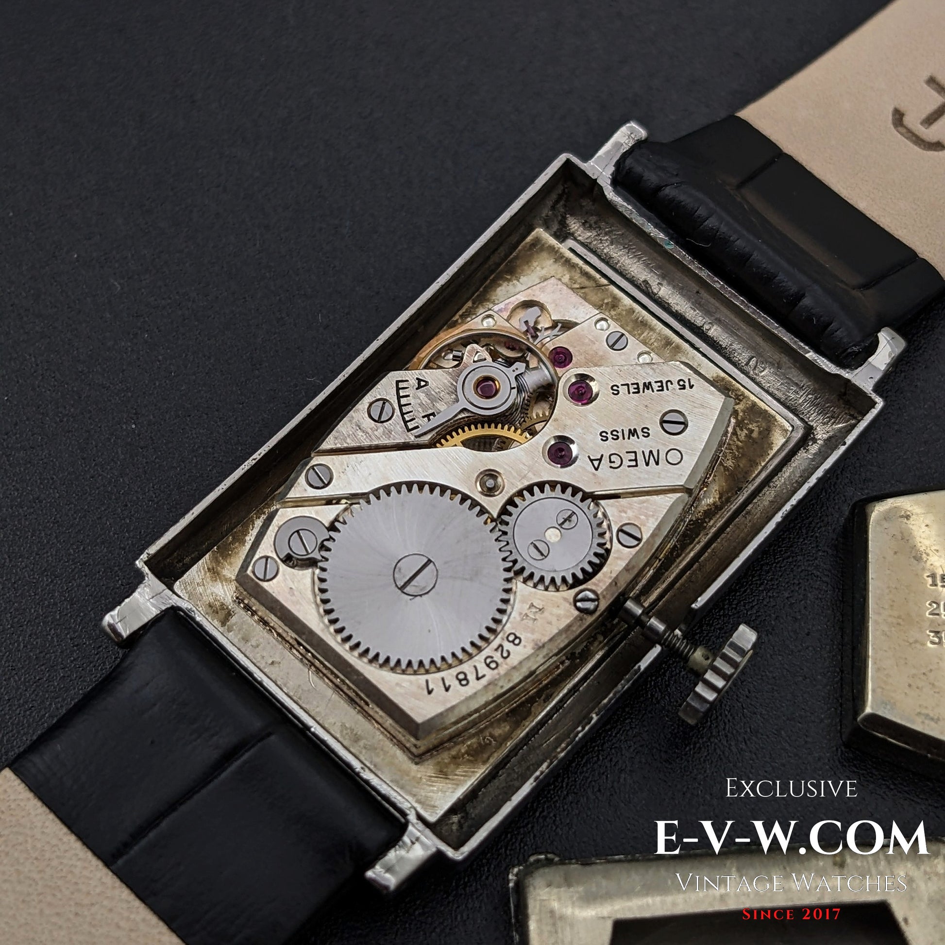 94 Years Old Antique Omega Tank / Art Deco / Cal. T17 Vintage 1930