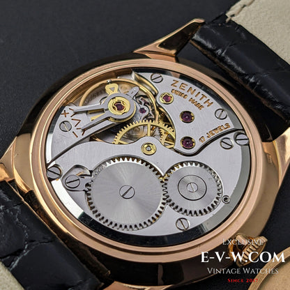 59 Years Old Vintage Zenith 18K Rose Gold 7583-1 / Cal. 40T / Vintage 1956 /e-v-w.com