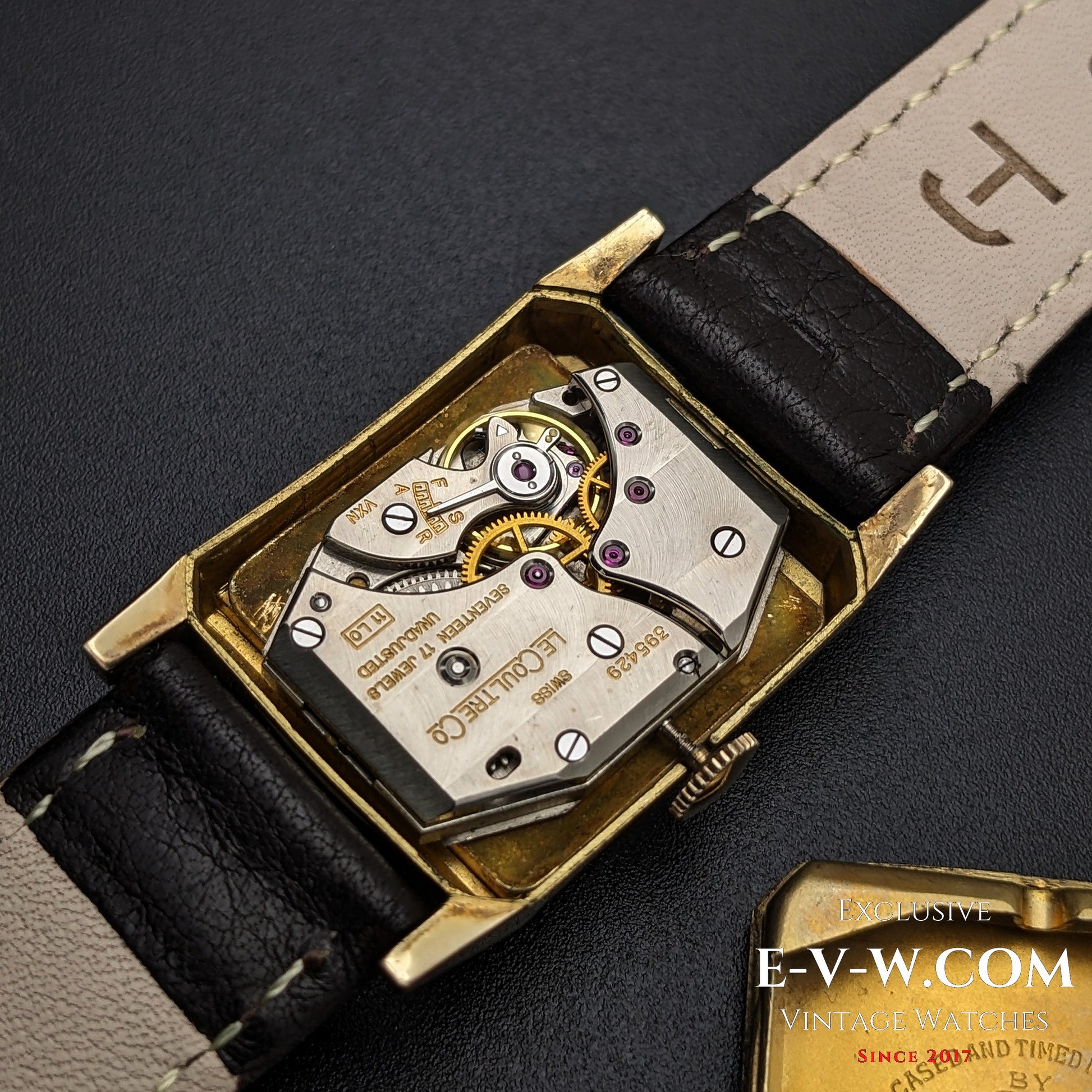 94 Years Old Antique Jaeger-LeCoultre Tank unique cristal Art Deco  Cal. 11LO Vintage 1930#e-v-w.com