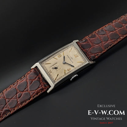 93 Years Old Antique IWC Schaffhausen Tank unique cristal Art Deco / Cal. 87 Vintage