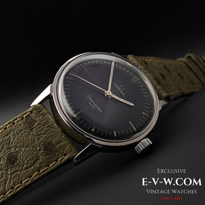 Montre Omega Seamaster 600 Cross Hair vintage rare de 57 ans / Réf. 135.012 / Cal. 601 / Année 1966