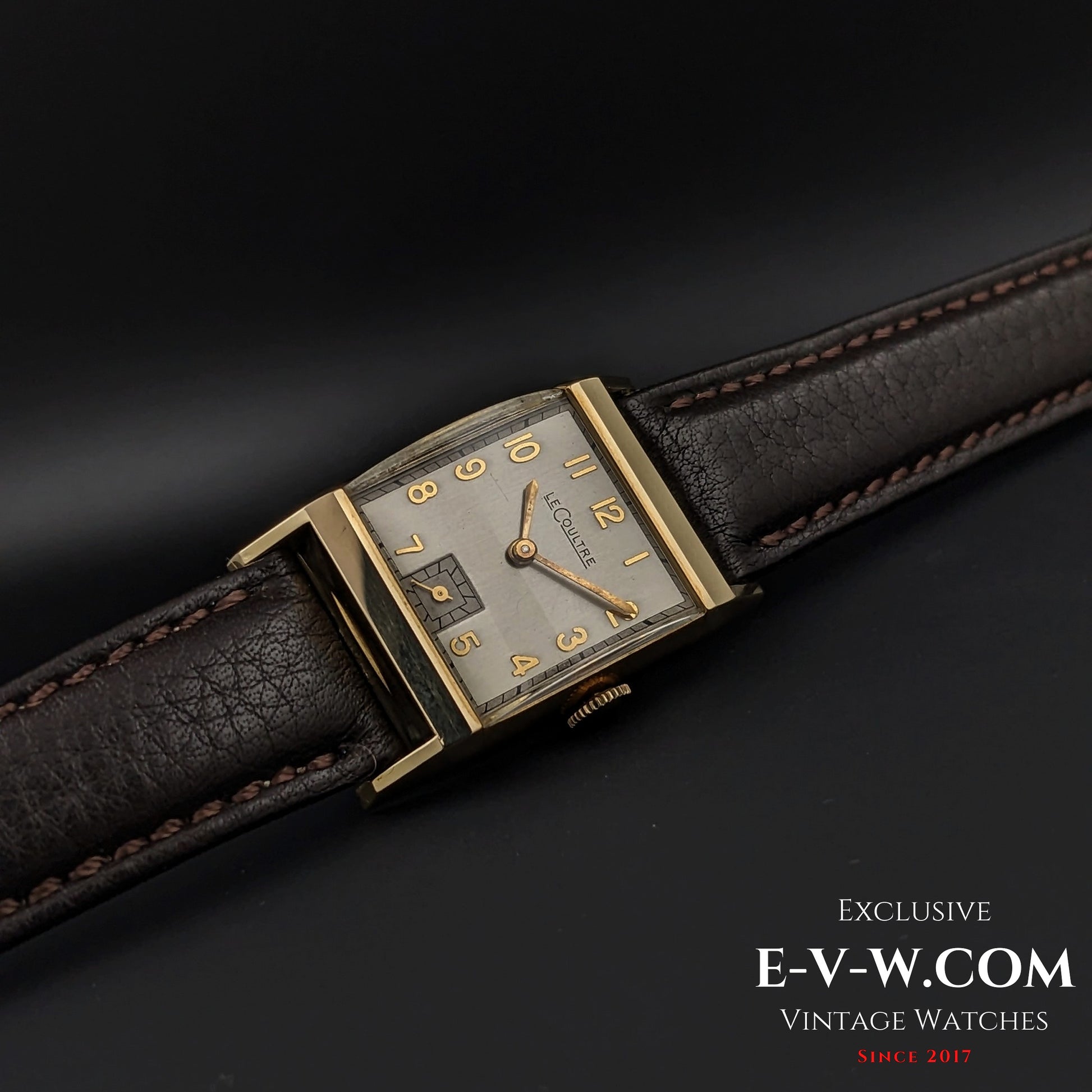 94 Years Old Antique Jaeger-LeCoultre Tank unique cristal Art Deco  Cal. 11LO Vintage 1930#e-v-w.com