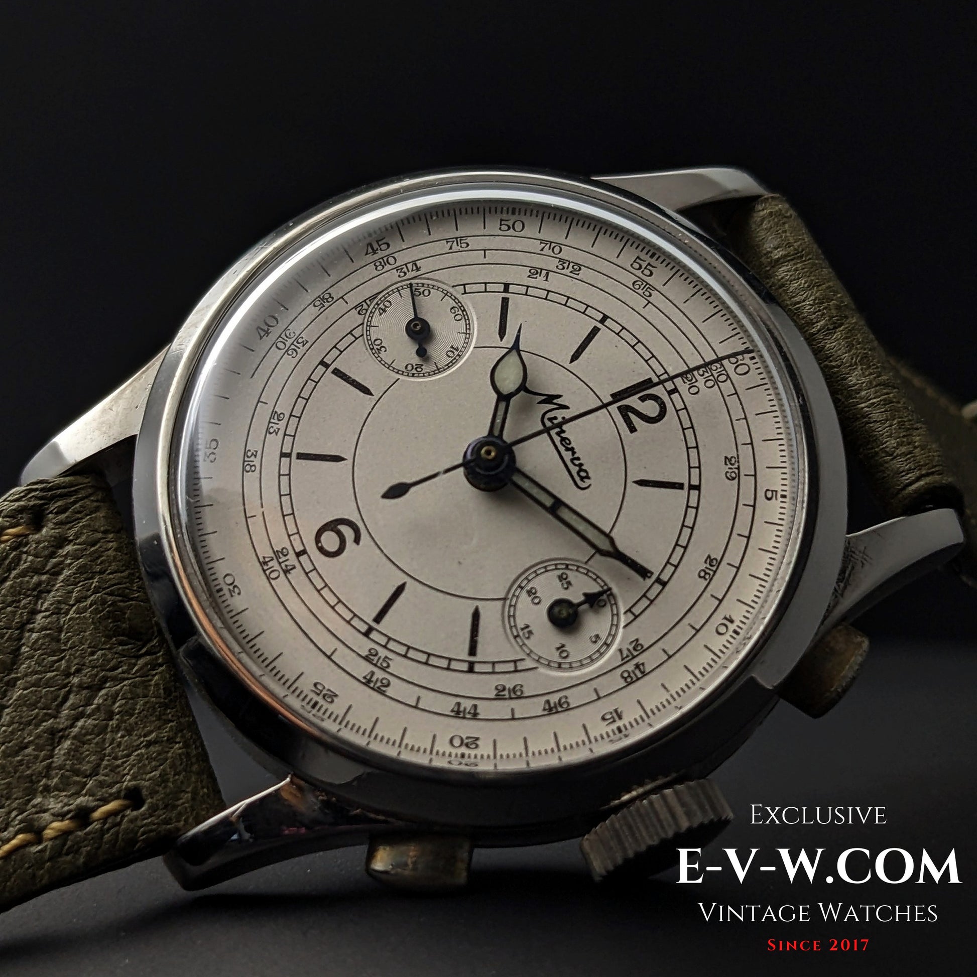 85 Years Old Vintage Minerva Chronograph / Cal. 13-20 / Vintage 1940