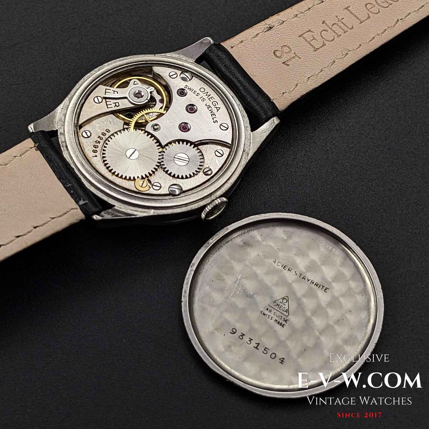 88 Years Old Vintage Omega FAB SUISSE / Cal. 26.5SOBT2 / Vintage 1935