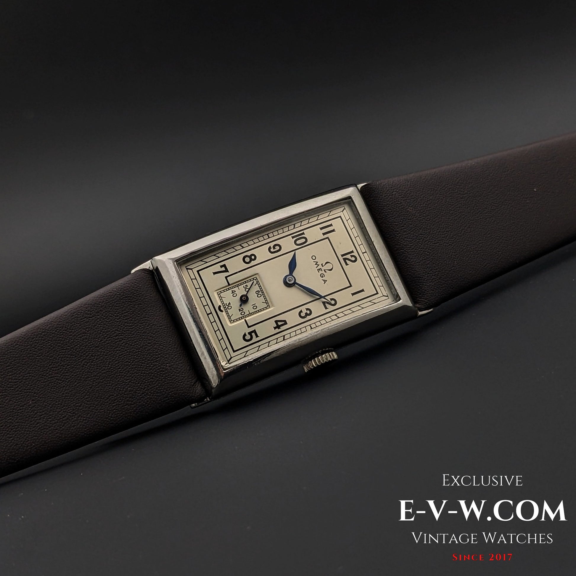 94 Years Old Antique Omega Tank / Art Deco / Cal. T17 / Antique 1930