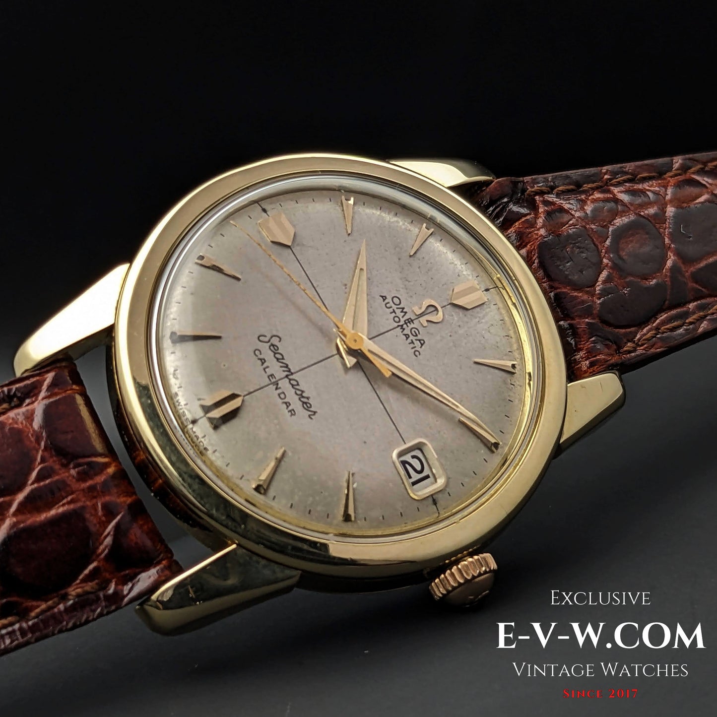 70 Years Old Vintage Omega Seamaster Calendar Solid Gold Ref. 2849 SC / Cal. 503 / Vintage 1954