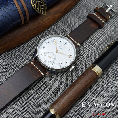 Longines ancienne de 117 ans (conversion de 1908) | Cadran en émail | Révisée 