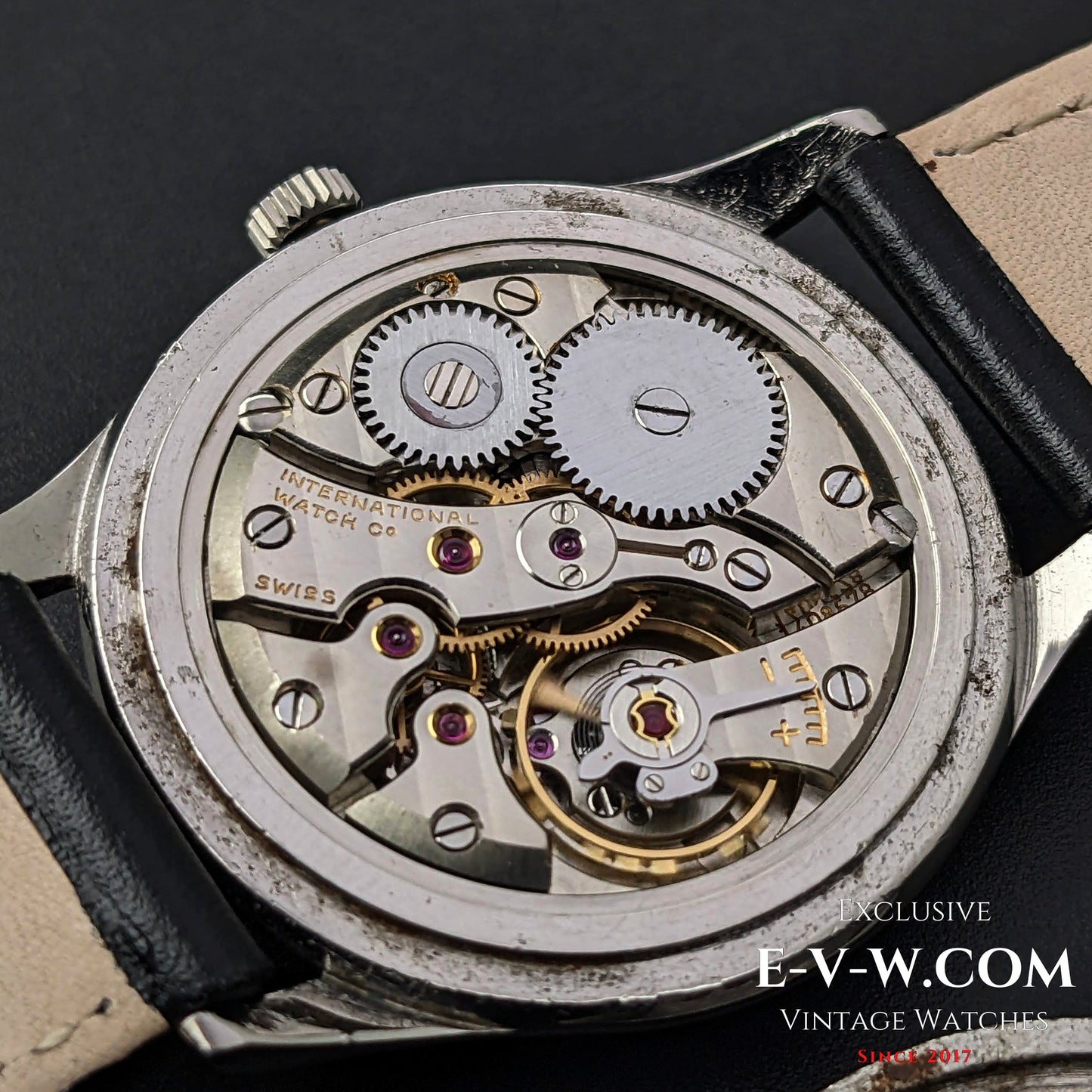 66 Years Old Vintage IWC Schaffhausen Black / Cal. 89 / Vintage 1957