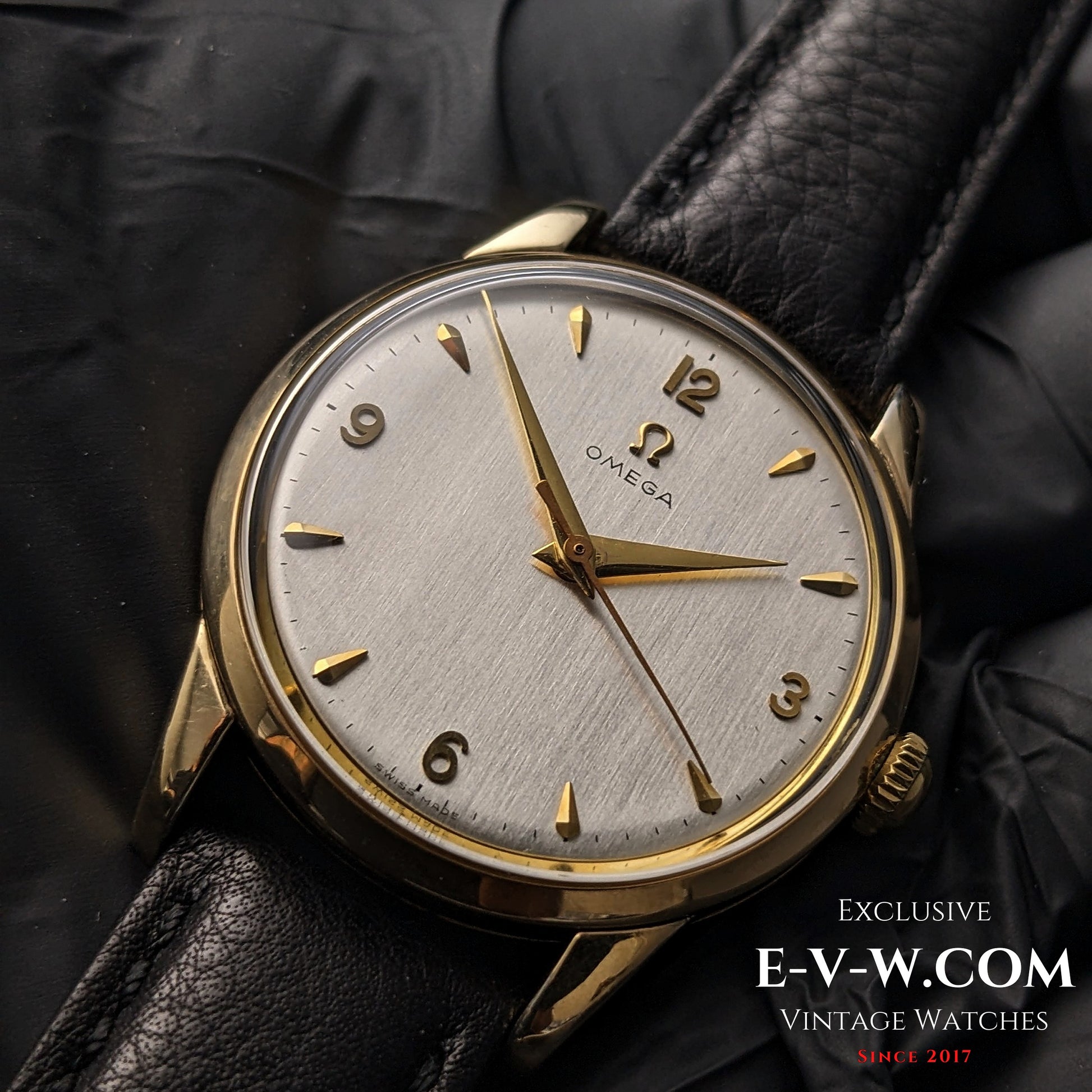 73 Years Old Vintage Omega Gold Plaque / Ref. 2498-4 / Cal. 283 (30T2) / Vintage 1952