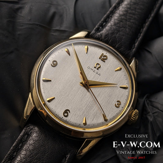 73 Years Old Vintage Omega Gold Plaque / Ref. 2498-4 / Cal. 283 (30T2) / Vintage 1952