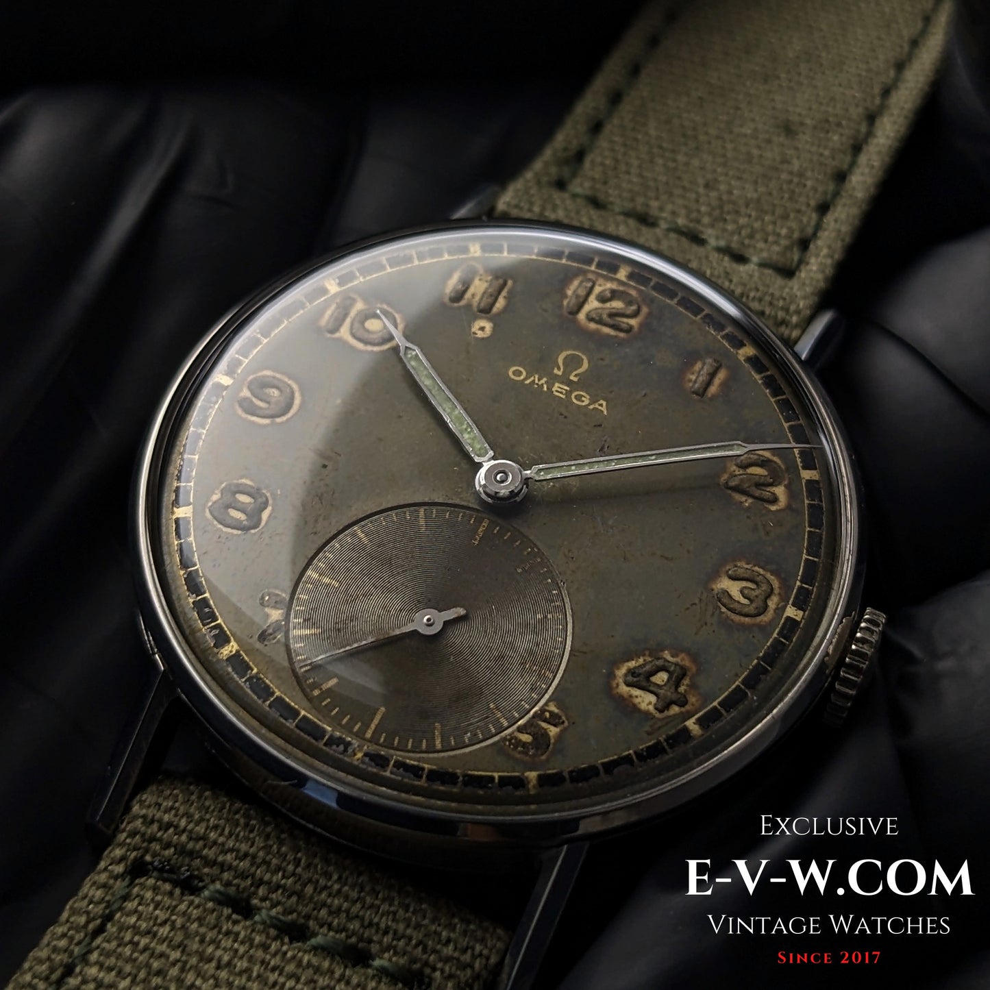 Omega vintage de 81 ans (Seconde Guerre mondiale) | Réf. 2383/2 | Cal. 30T2 | Année de fabrication : 1944 | Entièrement révisée