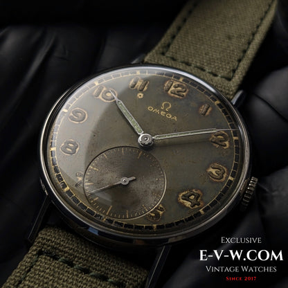 Omega vintage de 81 ans (Seconde Guerre mondiale) | Réf. 2383/2 | Cal. 30T2 | Année de fabrication : 1944 | Entièrement révisée