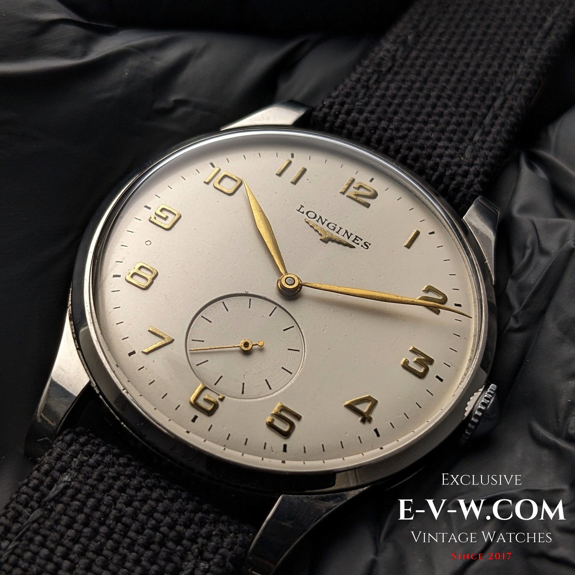 74 Years Old Vintage Longines Jumbo / Cal. 12.68Z / Vintage 1951 @e-v-w.com-Youtube