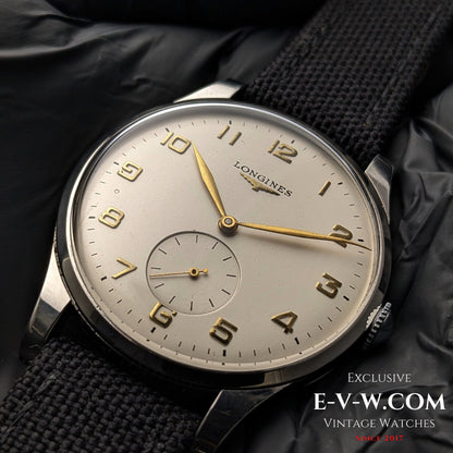 74 Years Old Vintage Longines Jumbo / Cal. 12.68Z / Vintage 1951 @e-v-w.com-Youtube
