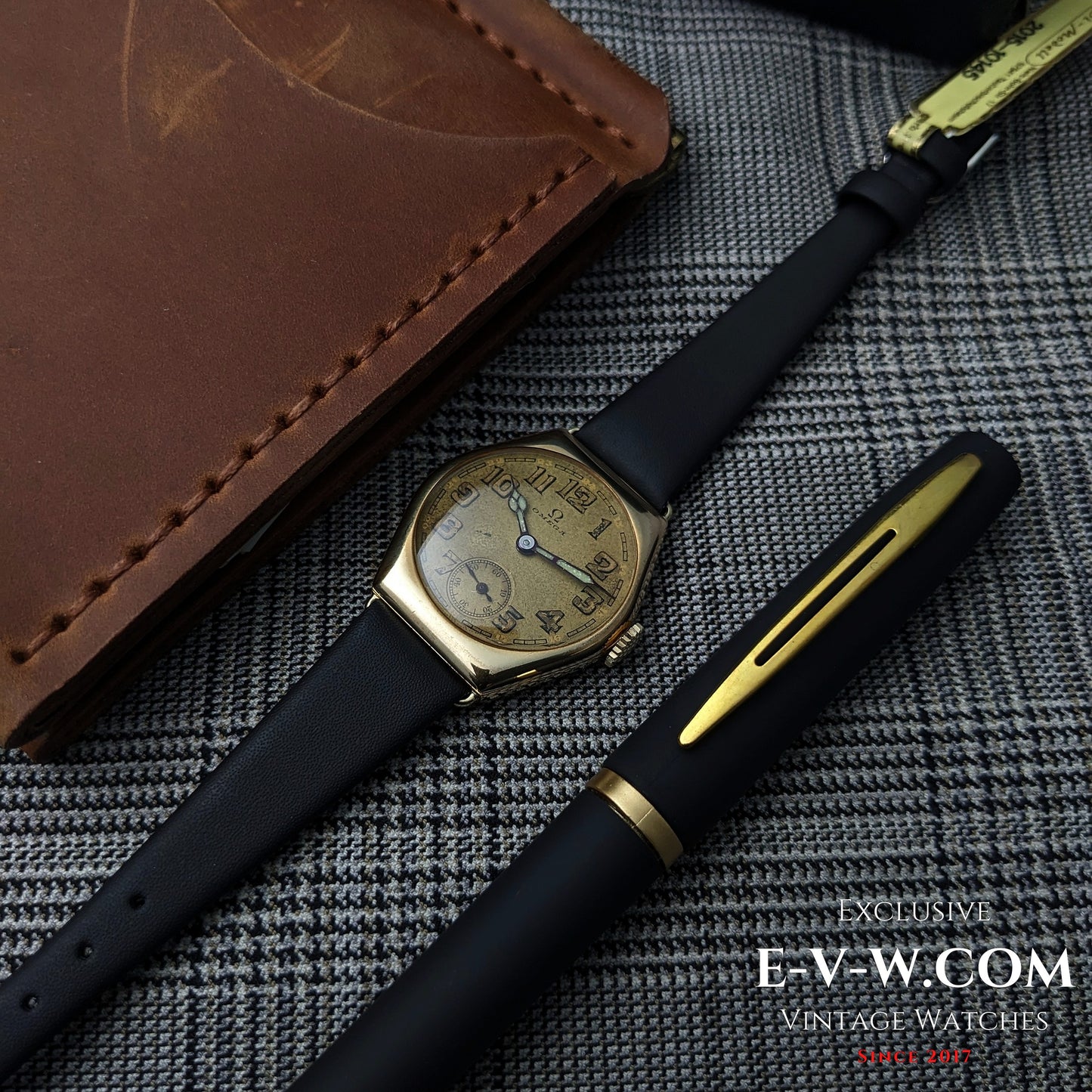 Montre Omega Art Déco à plaque dorée, 96 ans | Calibre 26,5 SOB | Modèle 1929 | Révisée