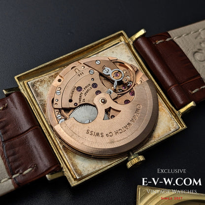 Omega DE VILLE Automatique Vintage / Carrée / Plaqué Or / Réf. 161.021 / Cal. 711 Ultra-mince / Année 1964