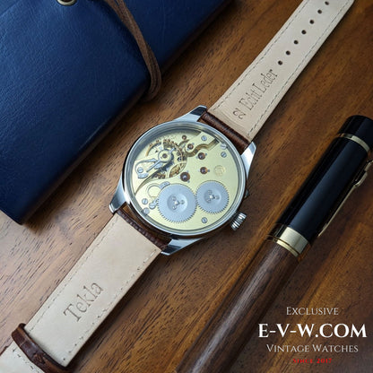 IWC Schaffhausen de 117 ans | Transformation de montre de poche en montre-bracelet | Cal. 53 SAv (48,3 cm H 16,5 cm) | Modèle ancien de 1908 | Révisée