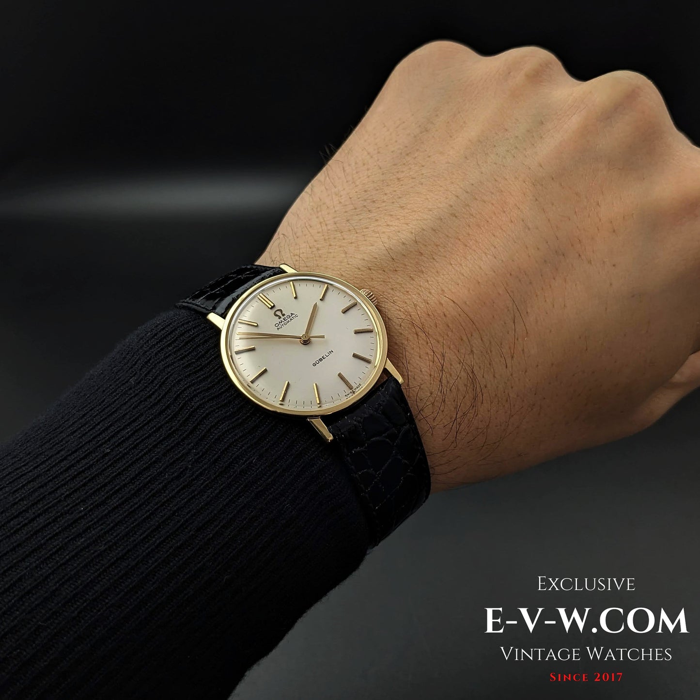 58 Years Old Vintage Omega Automatic GUBELIN / 18K Gold Ref. 161009 / Cal. 552 / Vintage 1966