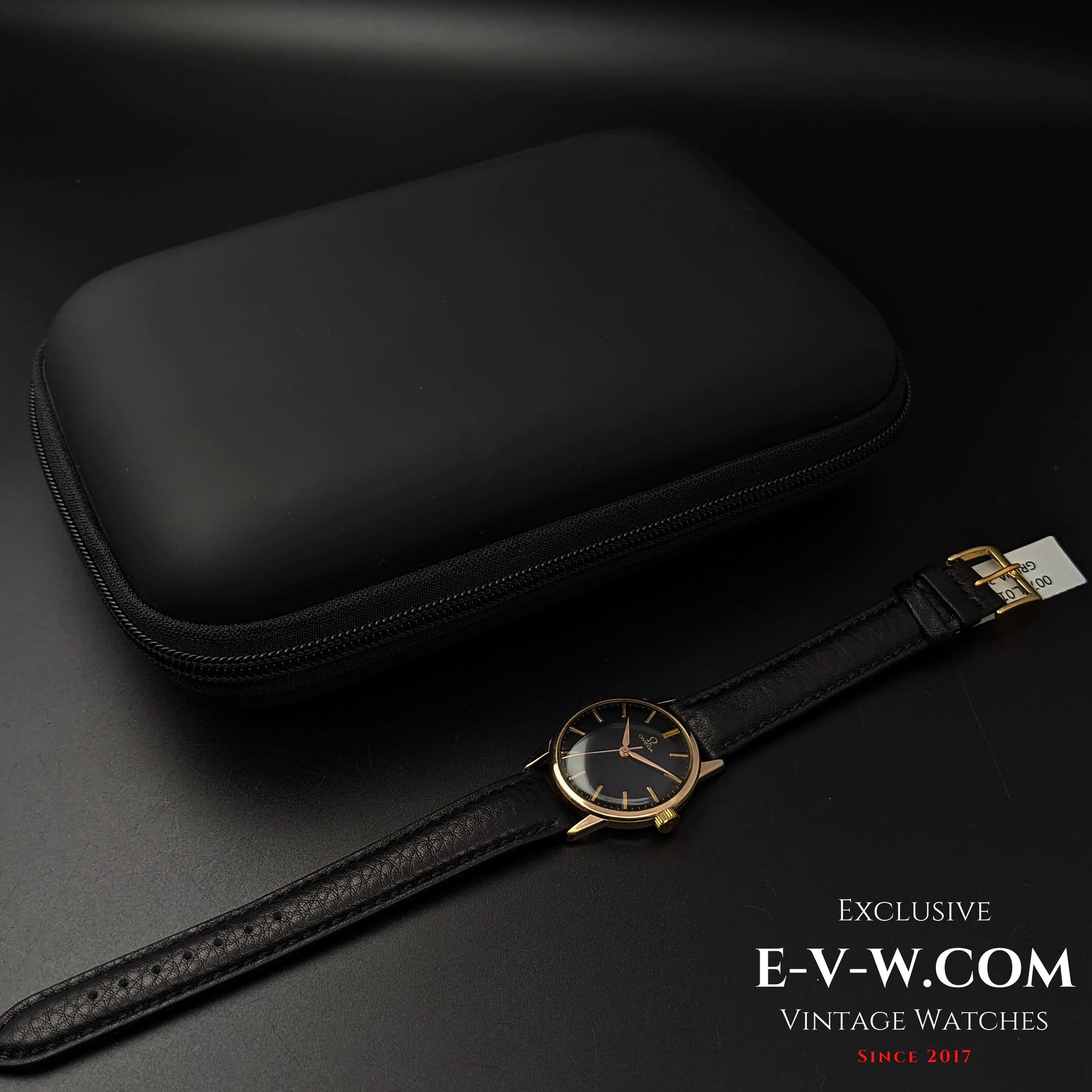 62 Years Old Vintage Omega Black dial Ref. 14714-61SC / Cal. 285 / Vintage 1961