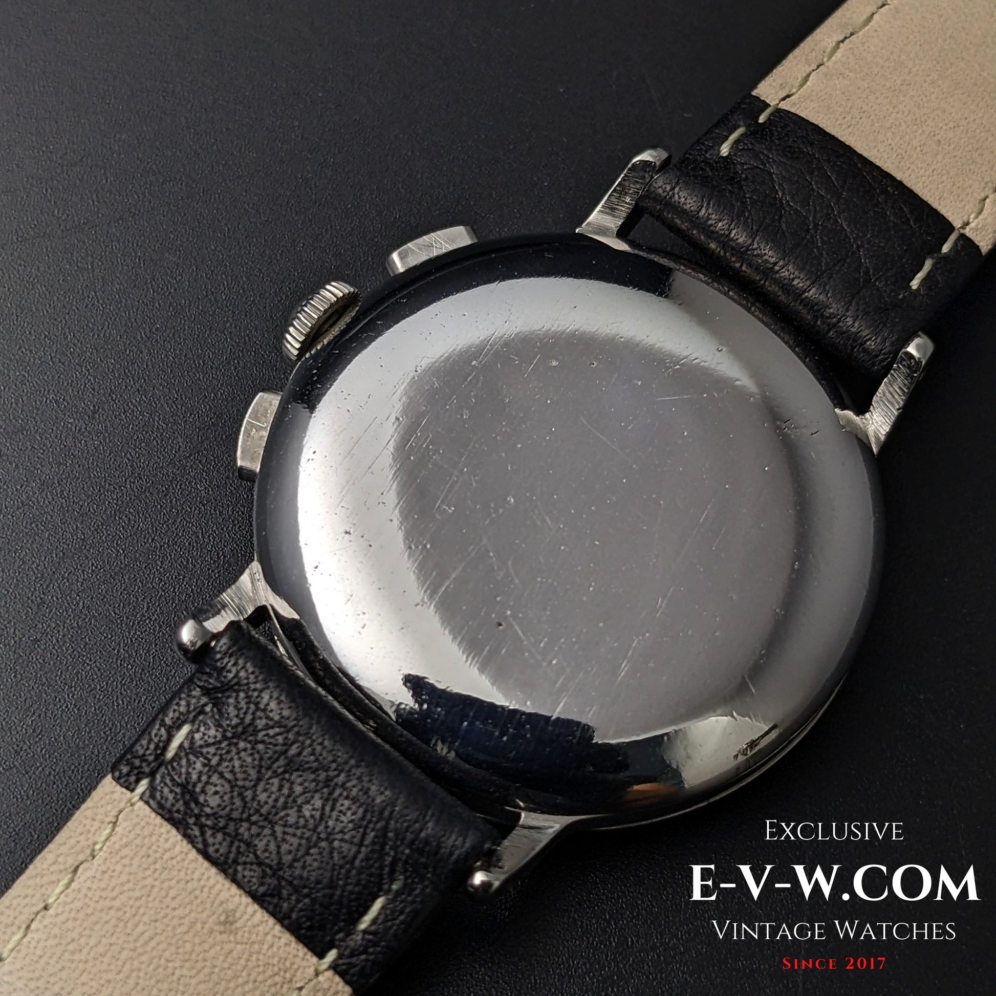 85 Years Old Vintage Lemania Chronographe SUISSE / WWII / Black dial / Cal. 1276 / Vintage 1940