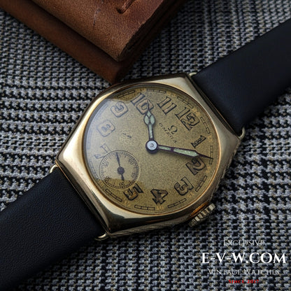 Montre Omega Art Déco à plaque dorée, 96 ans | Calibre 26,5 SOB | Modèle 1929 | Révisée