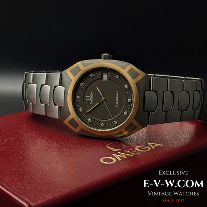 Omega Seamaster Polaris Titane 18k Gold / Diamond hour indices / Ref. 396.1021/Cal.1430/Vintage 1982