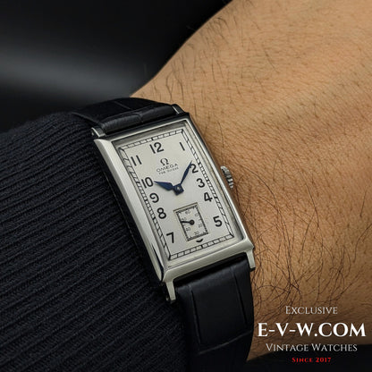 94 Years Old Antique Omega Tank / Art Deco / Cal. T17 Vintage 1930