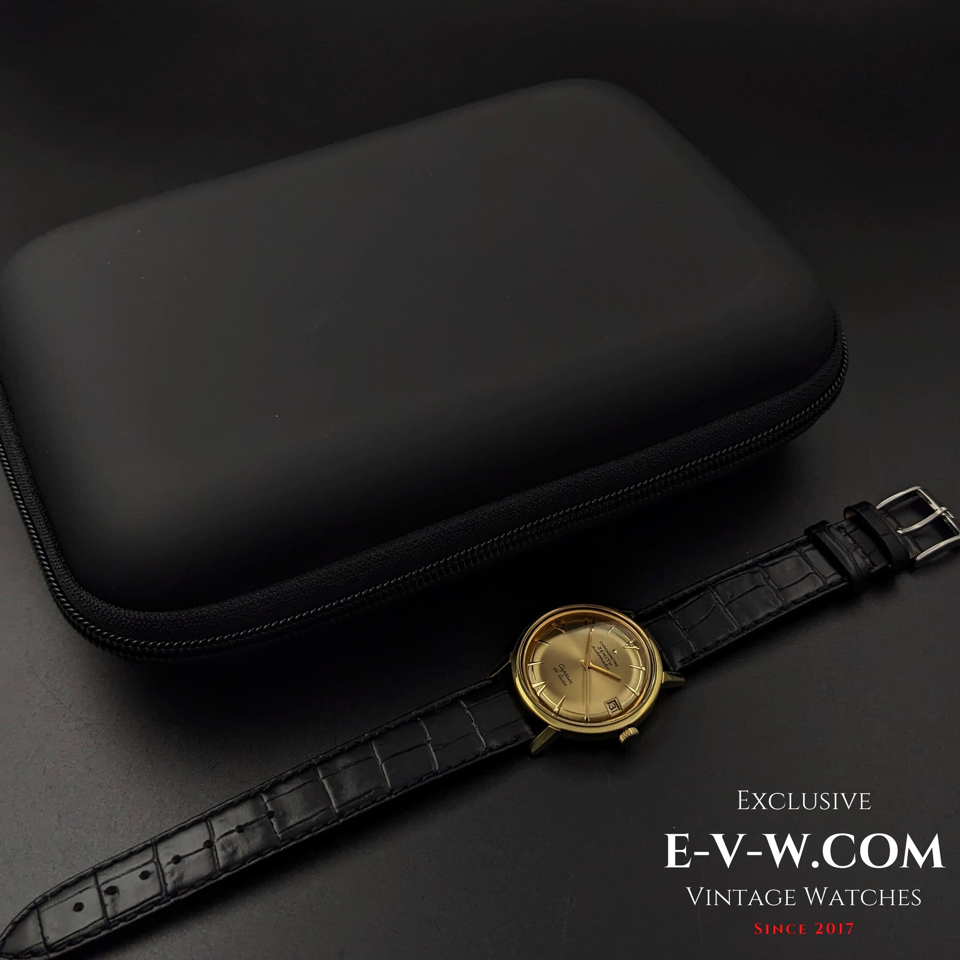 60 Years Old Vintage Zenith CHRONOMETRE Automatic CAPTAIN DE  LUXE / Cal. 2542PC / Vintage 1960s