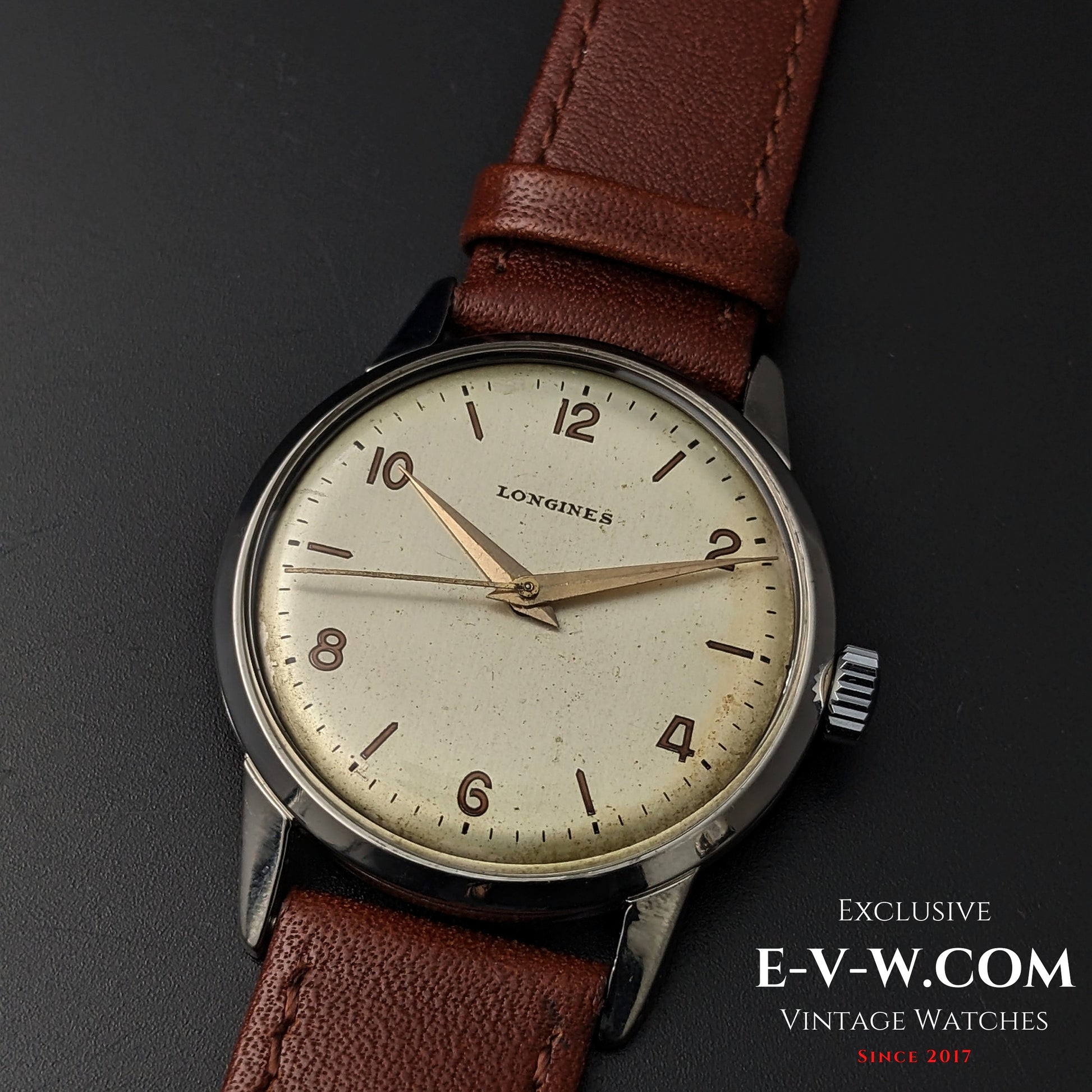 81 Years Old Vintage Longines Classic WWII / Ref. 7222-1 / Cal. 27M / Vintage 1944