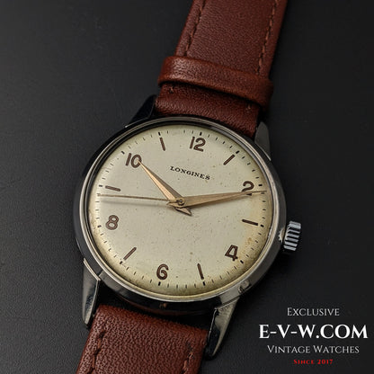 81 Years Old Vintage Longines Classic WWII / Ref. 7222-1 / Cal. 27M / Vintage 1944