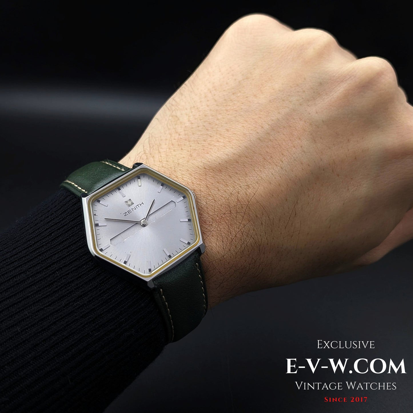 "54 Years Old Vintage Zenith Rare Hexagon Jumbo  Ref.  01-3530-172 / Cal. 2320 / Vintage  1970"