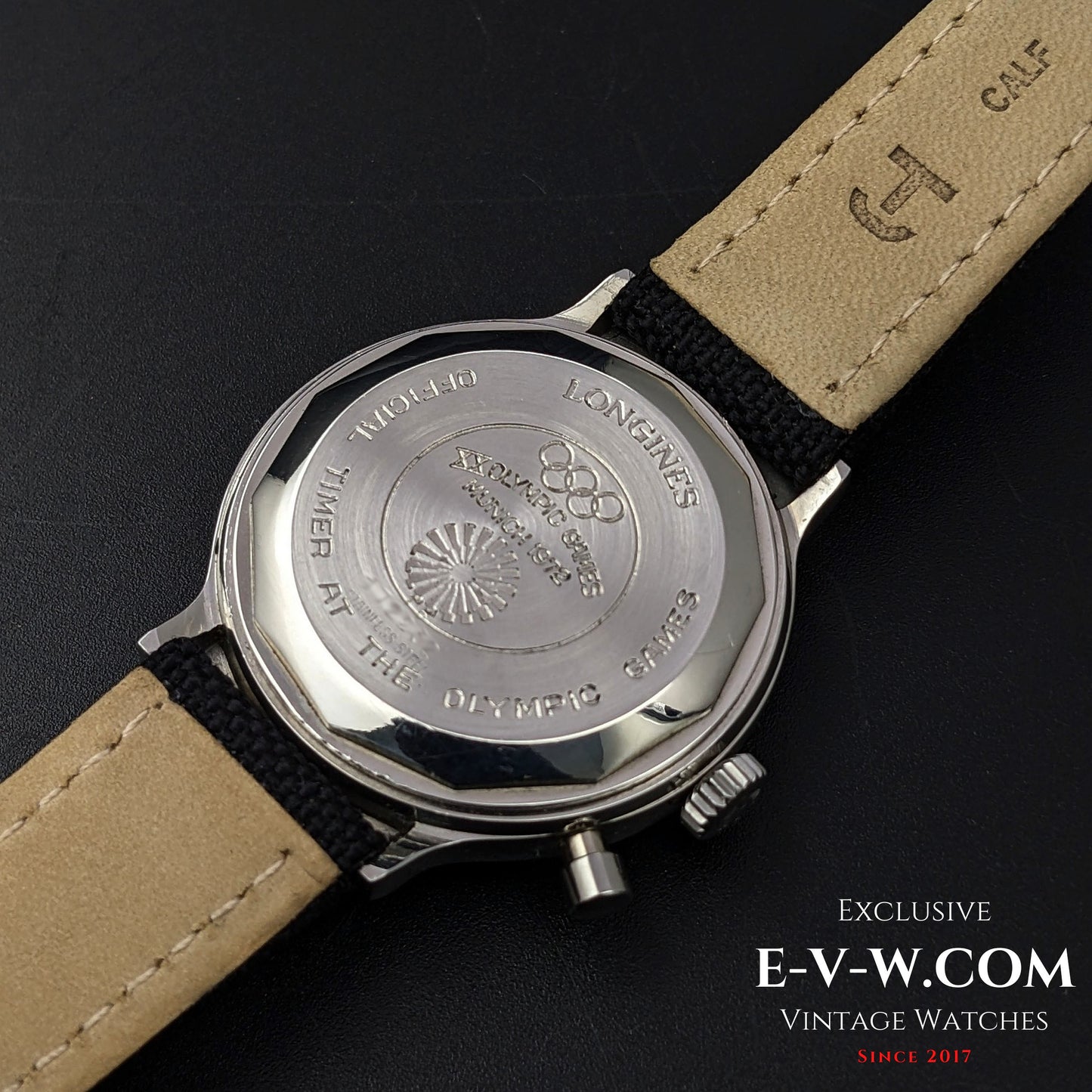 Longines Conquest JO OLYMPIQUES DE MUNICH 1972, millésime 1972, réf. 86141 / Cal. 334