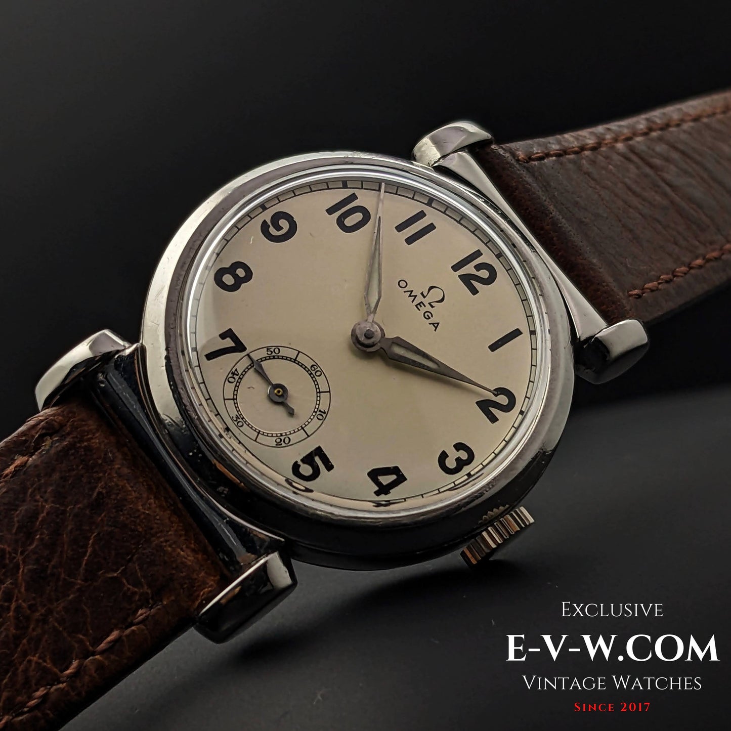 Omega Scarab Art Déco vintage de 88 ans / Réf. / Cal. 26.5 SOB T2 / Année de fabrication : 1935