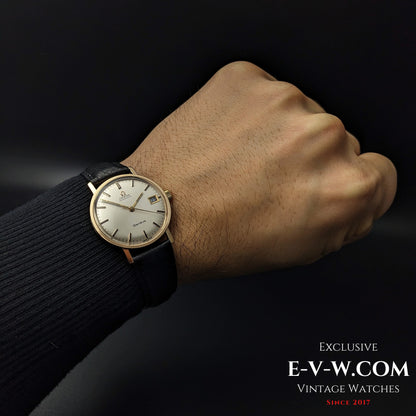 57 Years Old Vintage Omega Automatic Geneve / 18k Solid Gold / Cal. 565 / Vintage 1968