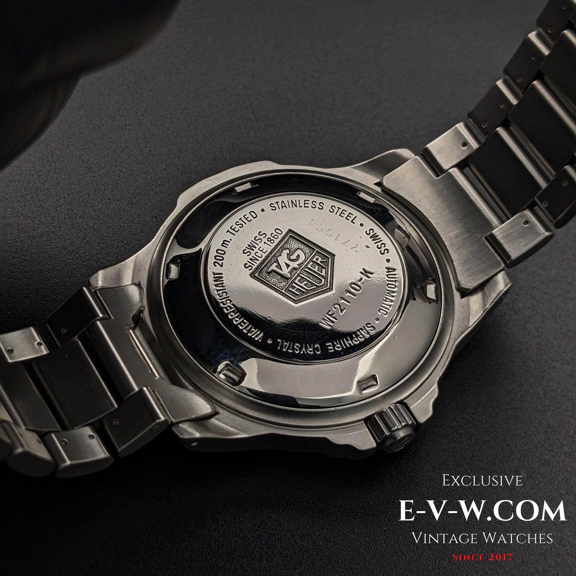 30 Years Old Vintage TAG HEUER 4000 Automatic / Ref. WF2110-K / Cal. 2824-2 / Vintage 1990's