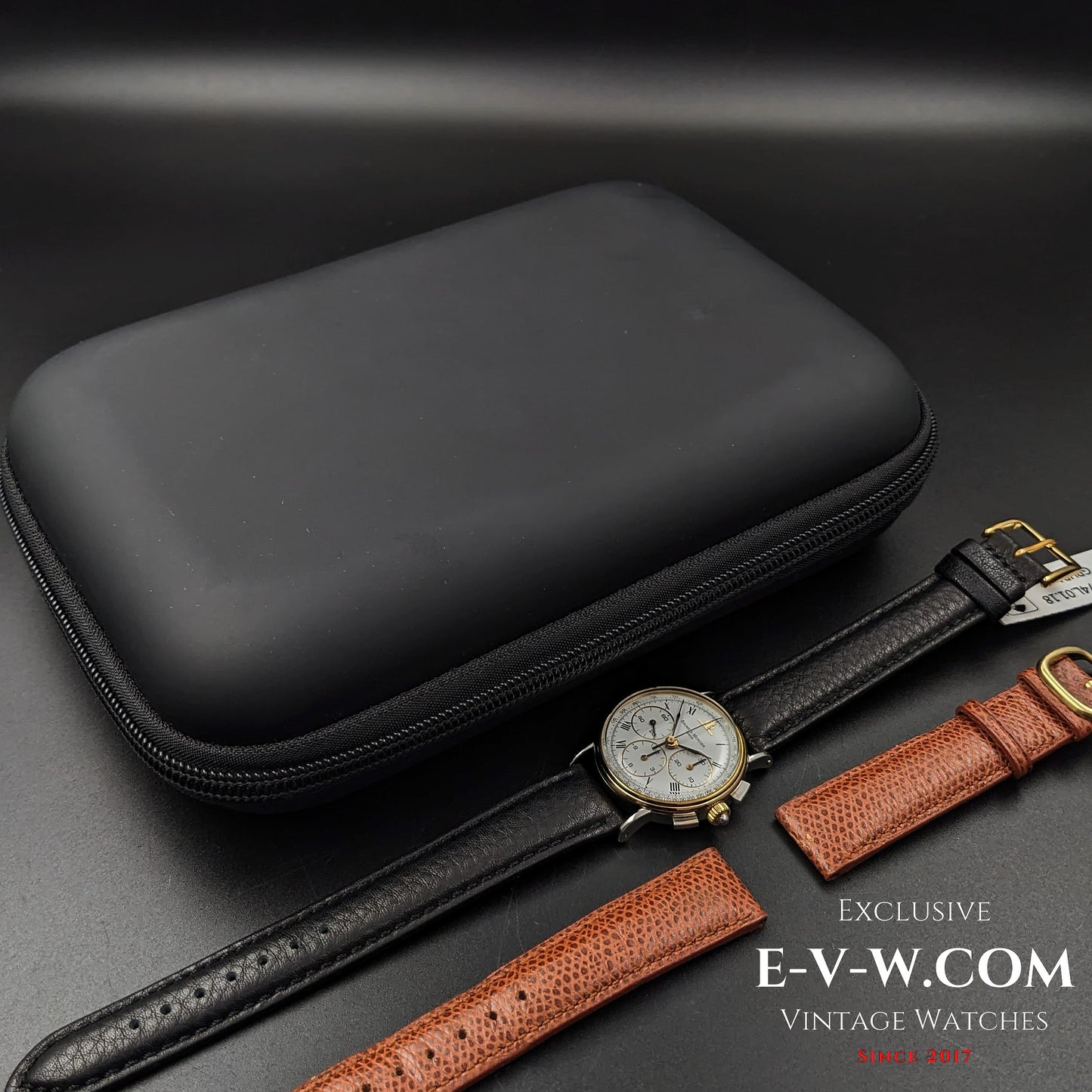 40 Years Old Vintage Baume & Mercier Chronograph Steel Gold  / Ref. 6101099 / Cal. Lemania 1873 / Vintage 1980s