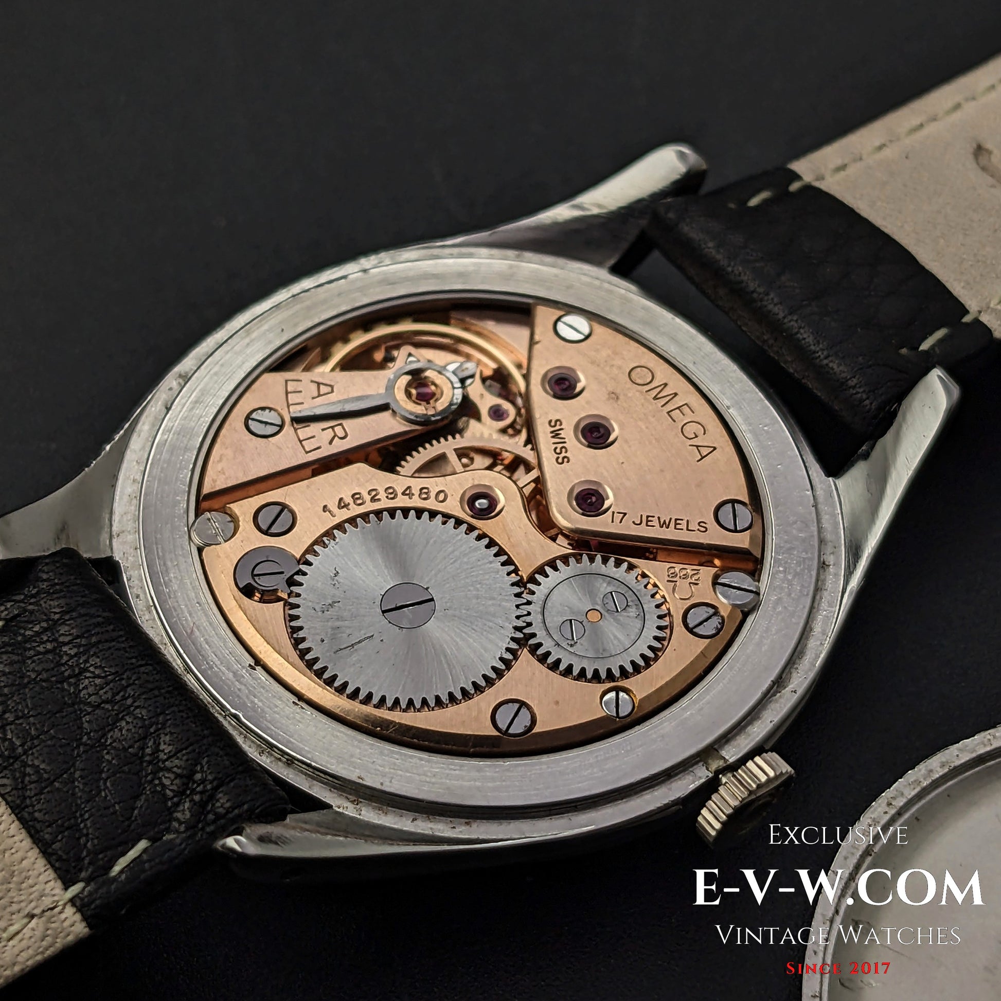 70 Years Old Vintage Omega Jumbo 38mm Oversize Ref. 2505 11 / Cal. 266 / Vintage 1954