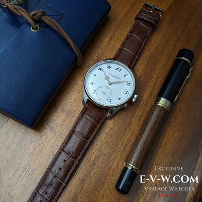 IWC Schaffhausen de 117 ans | Transformation de montre de poche en montre-bracelet | Cal. 53 SAv (48,3 cm H 16,5 cm) | Modèle ancien de 1908 | Révisée