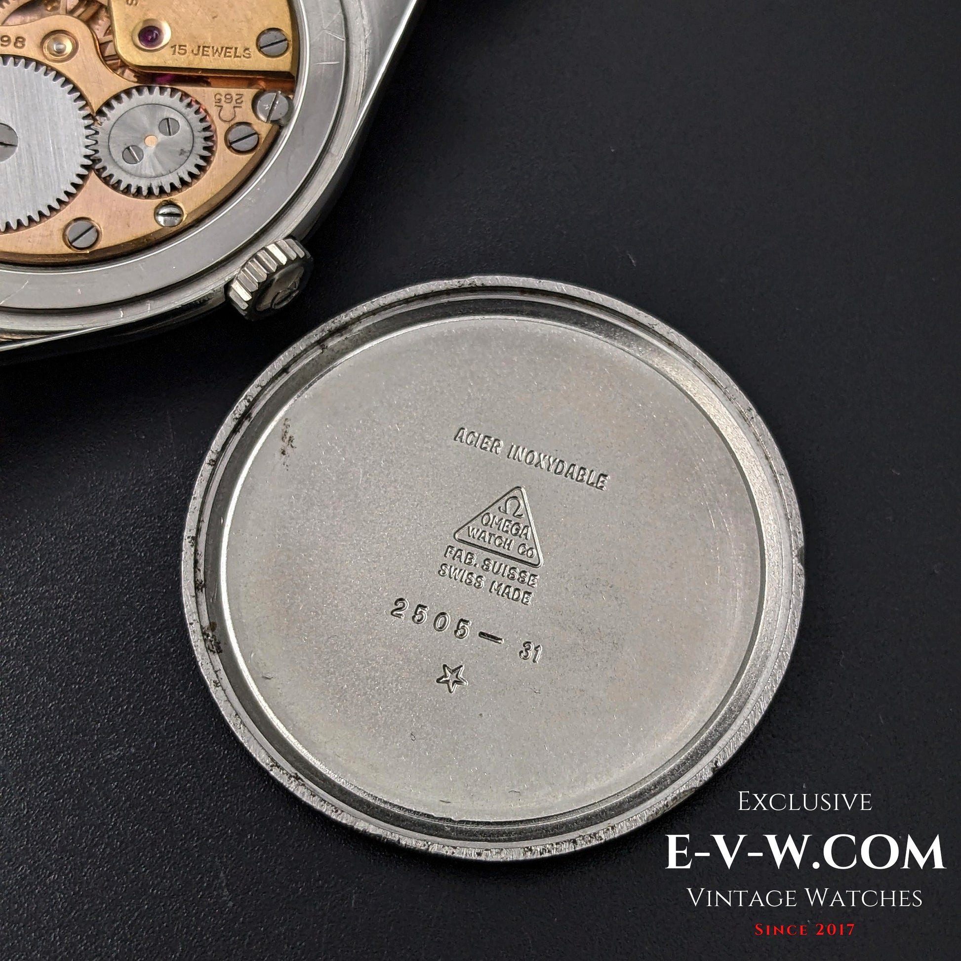 75 Years Old Vintage Omega JUMBO 38mm / Oversize / Ref. 2505 / Cal. 265 / Vintage 1950