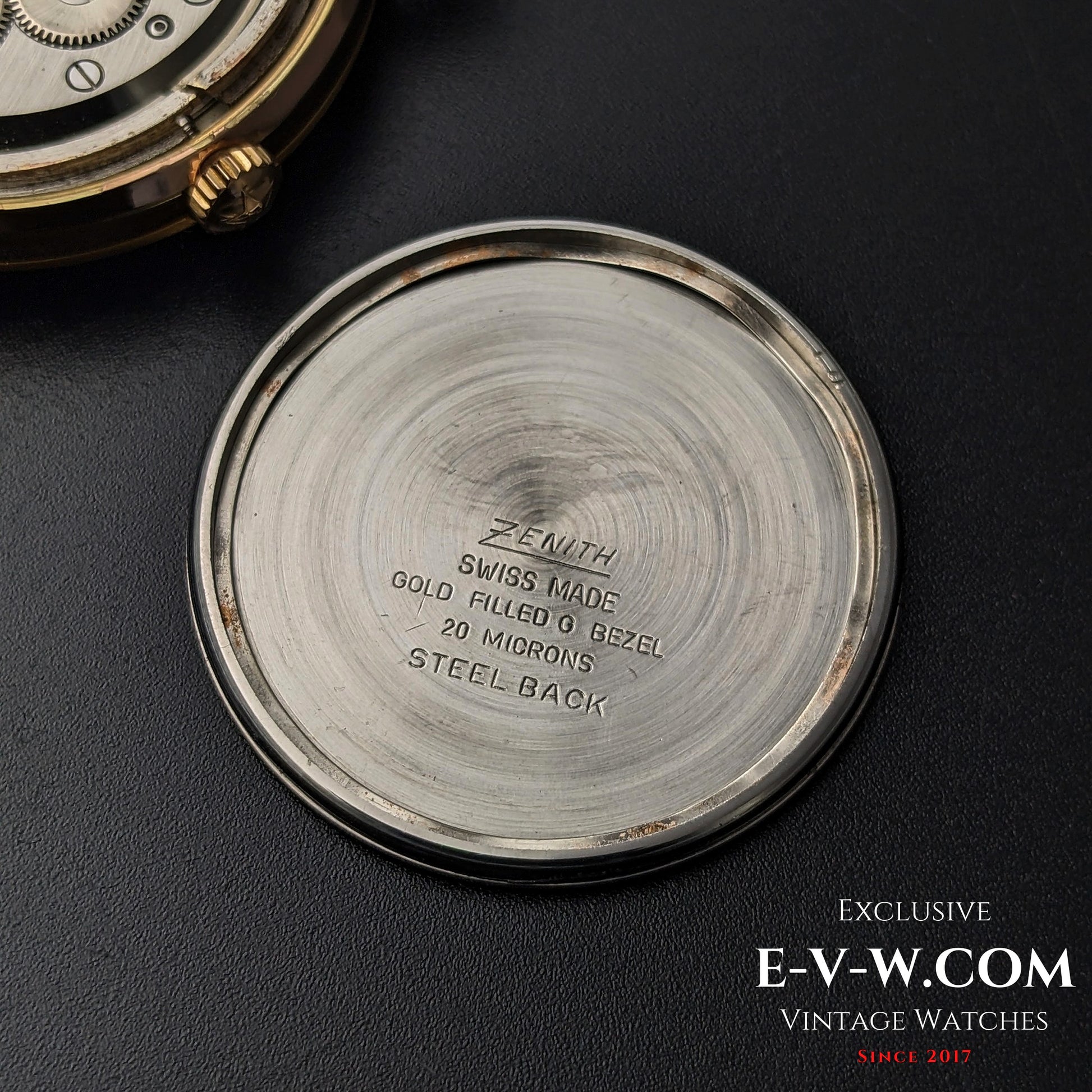 65 Years Old Vintage Zenith Classic / Gold plaque / Cal. 2522C / Vintage 1960