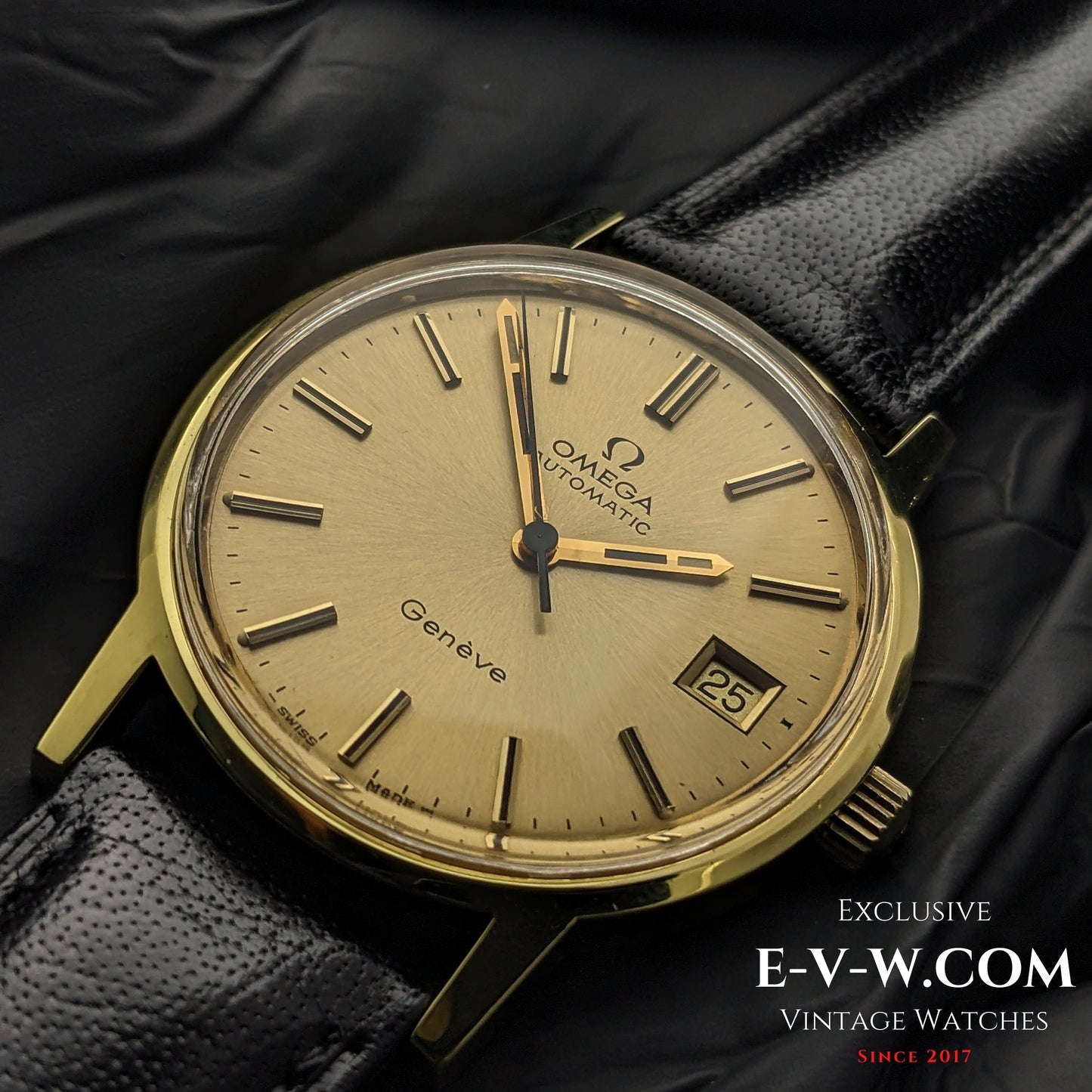 Omega automatique vintage de 51 ans / Plaque or / Réf. 1660163 / Cal. 1012 / Année 1973