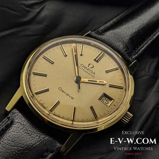 Omega automatique vintage de 51 ans / Plaque or / Réf. 1660163 / Cal. 1012 / Année 1973